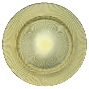 Подстановочная тарелка «Фере» золотая - Фото 1