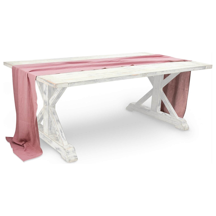 Раннер из муслина зефирный - Фото миниатюра 1