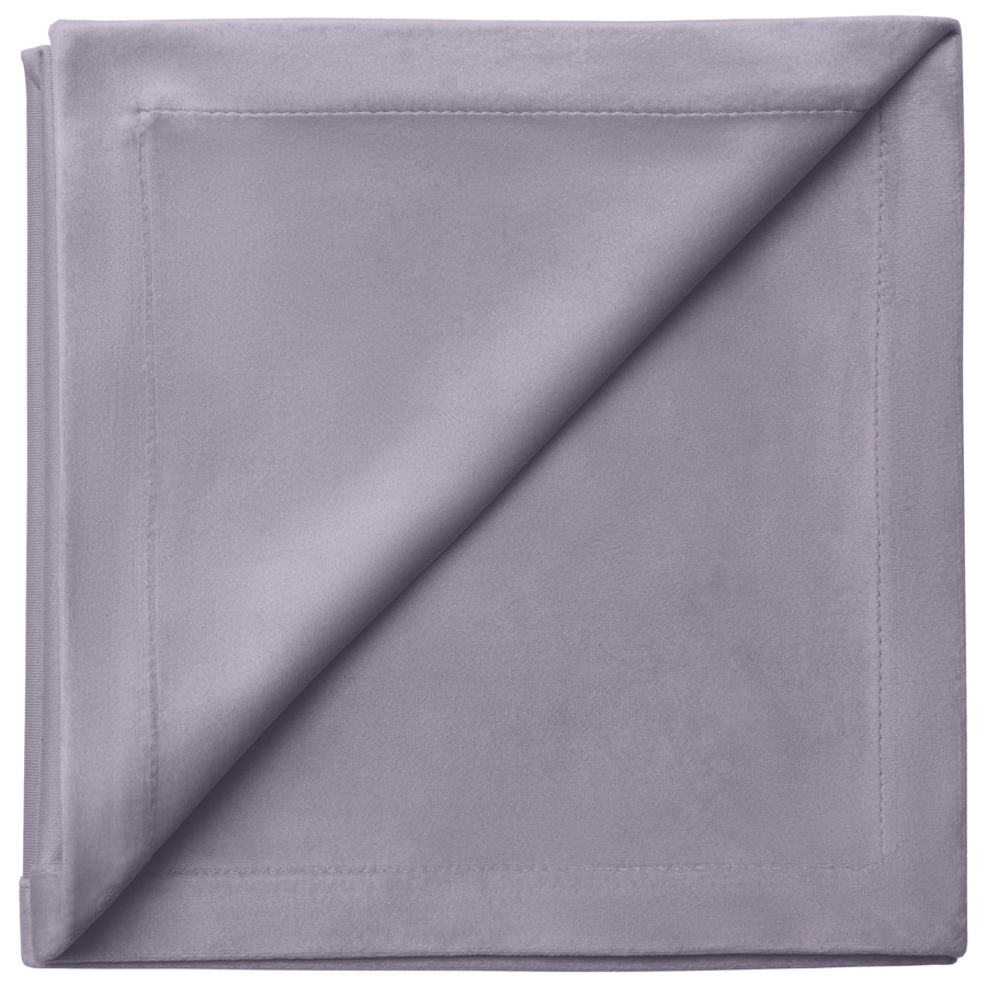 Салфетка бархатная серо-фиолетовая - Фото миниатюра 1
