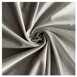 Скатерть прямая широкая бархатная светло-серая - Фото 2