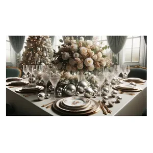 Набор настольной скульптуры «шары Фамилия» серебряные - Фото 3