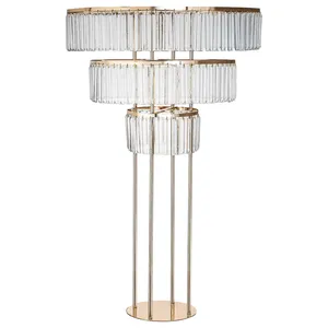 Стойка для цветов «Эдем» золотая с кристаллами - Фото 2