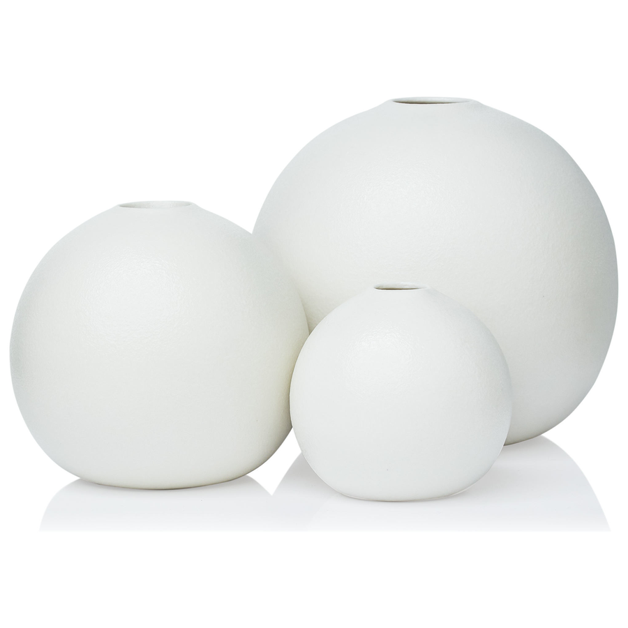 Набор белых ваз «Рондо» - Фото основное 1
