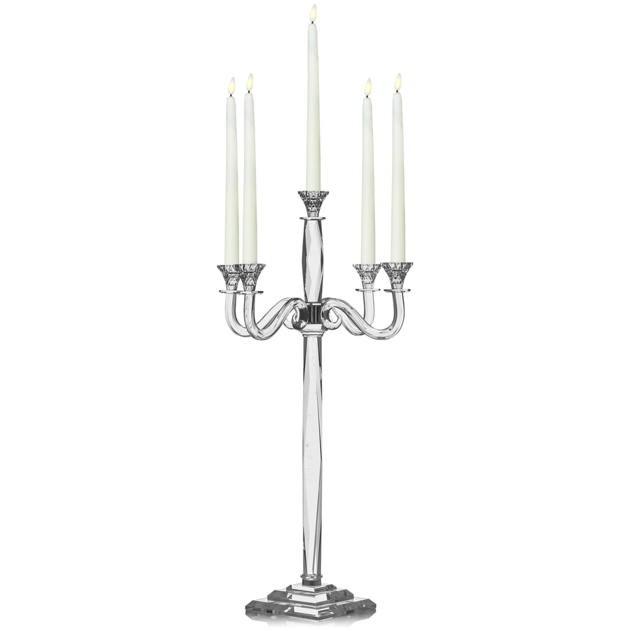 Канделябр «Фесон» на 5 свечей хрустальный - Фото миниатюра 6