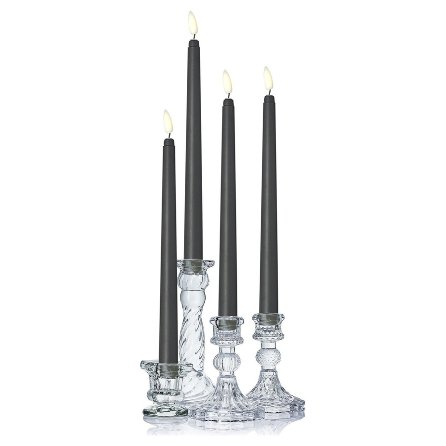 Led свеча 2х28см черного цвета - Фото миниатюра 3