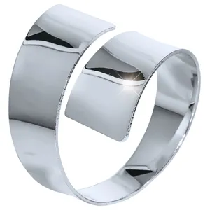 Кольцо для салфетки «Мади» серебряное - Фото 1