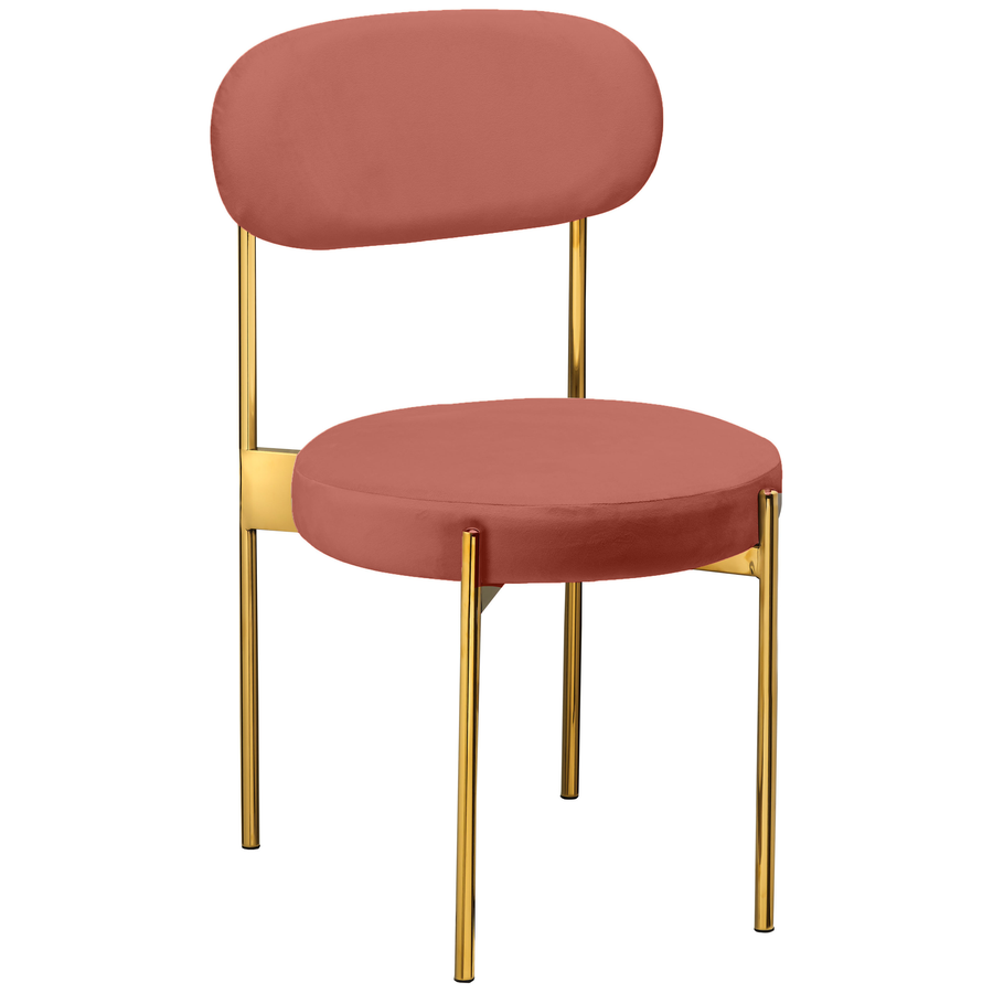 Стул «Тотем» золотой, марсала бархат - Фото миниатюра 1