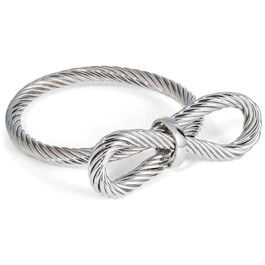 Кольцо для салфетки «Ламфи» серебряное - Фото миниатюра 1