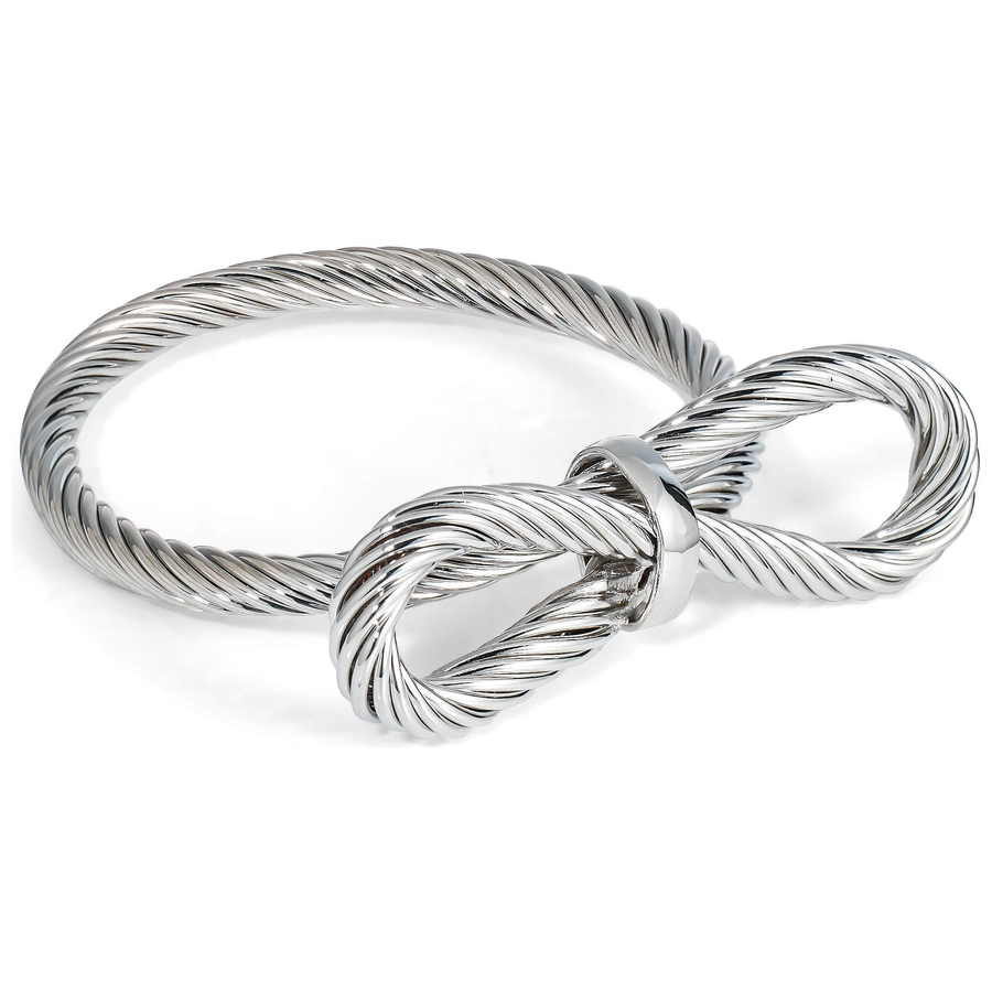 Кольцо для салфетки «Ламфи» серебряное - Фото миниатюра 1