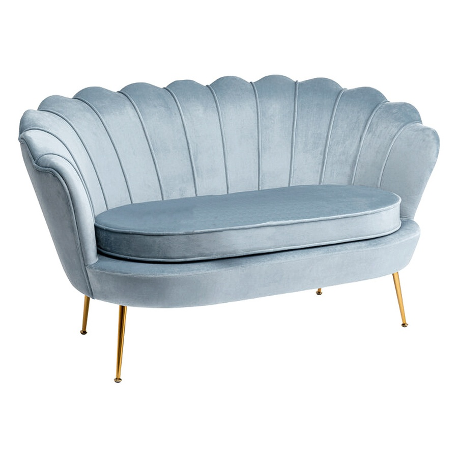 Диван "Лаперла" серо-голубой - Фото миниатюра 1