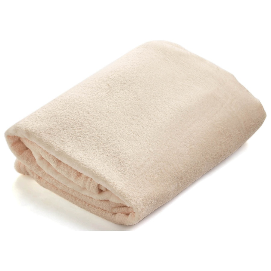 Плед «Флаффи» кремового цвета - Фото миниатюра 1