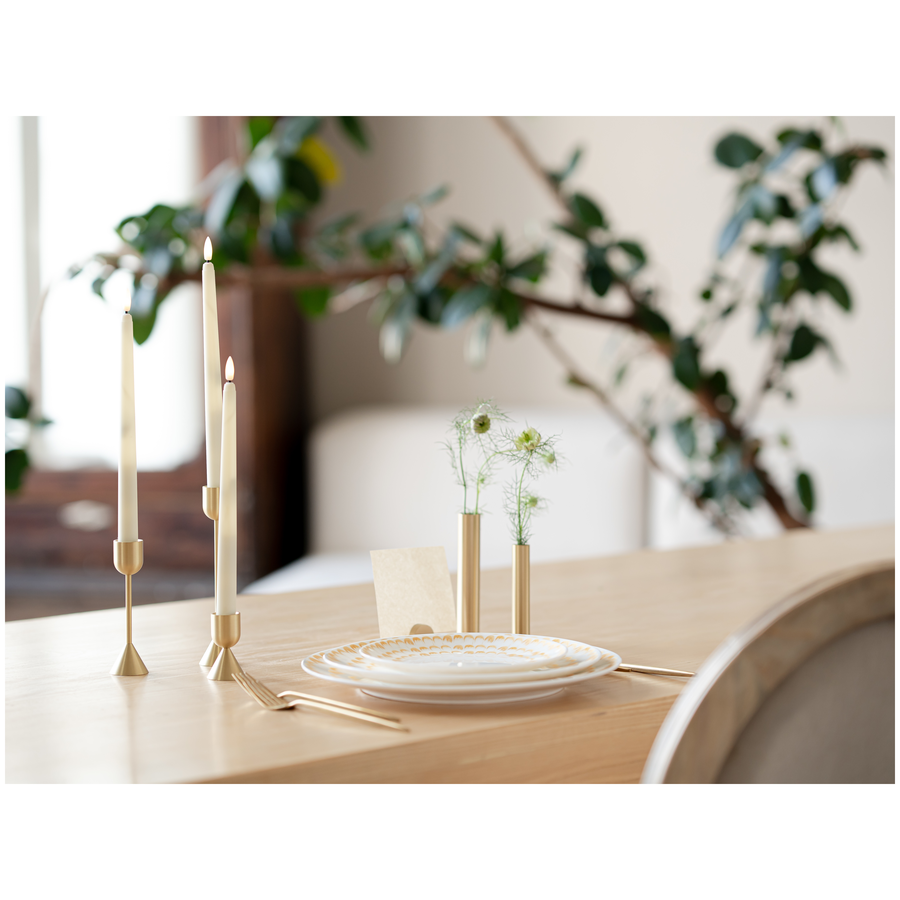 Led свеча 2х28см молочного цвета - Фото миниатюра 4