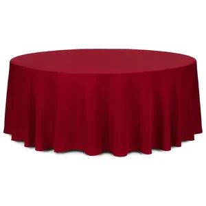 Скатерть круглая габардин винная - Фото 1