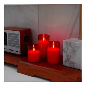 Набор Led свечей красного цвета