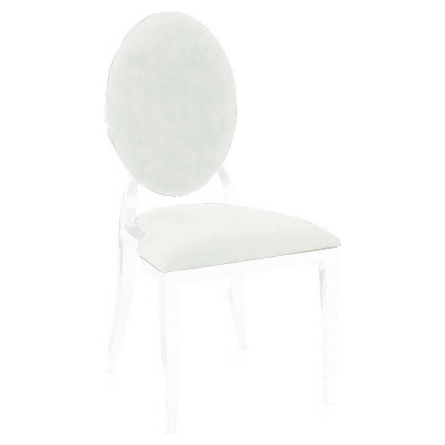 ПОДУШКИ 2 шт. к стулу Вашингтон, белый бархат - Фото миниатюра 1