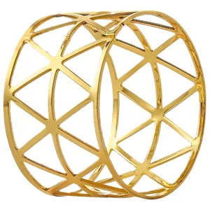 Кольцо для салфетки «Мартелл» золотое - Фото 1