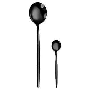Десертная ложка  «Изи» черная - Фото 2