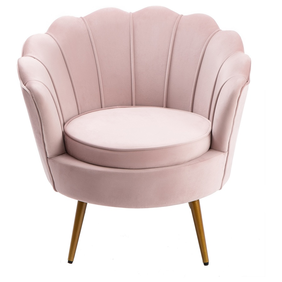 Кресло "Лаперла" пыльно-розовое - Фото миниатюра 1