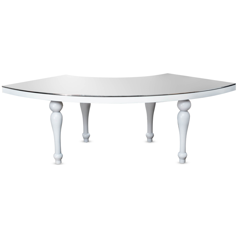 Стол «Змейка» 4 части с белыми ножками - Фото миниатюра 3