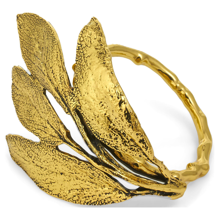 Кольцо для салфетки «Сагуло» черненое золото - Фото основное 1