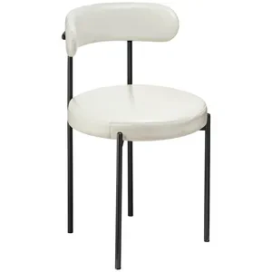 Стул «Лира» черный с кожаными подушками