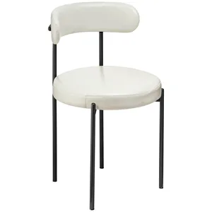 Стул «Лира» черный с кожаными подушками