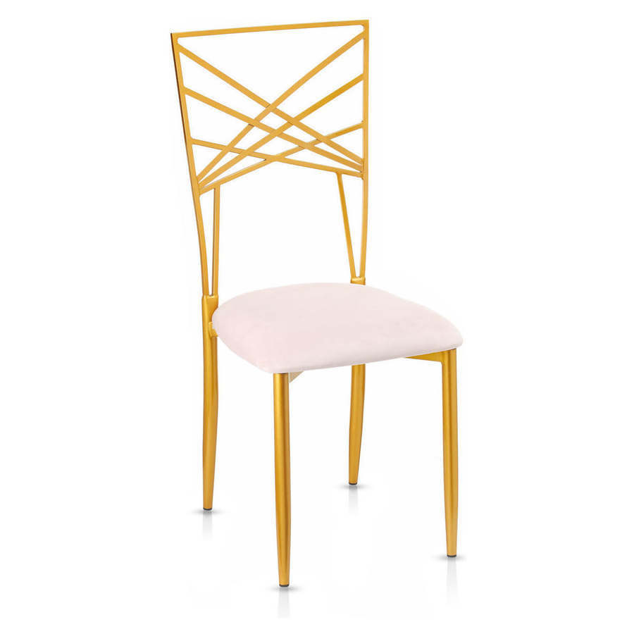 ПОДУШКА к стулу Хамелеон, бархат пыльно-розовый - Фото миниатюра 1