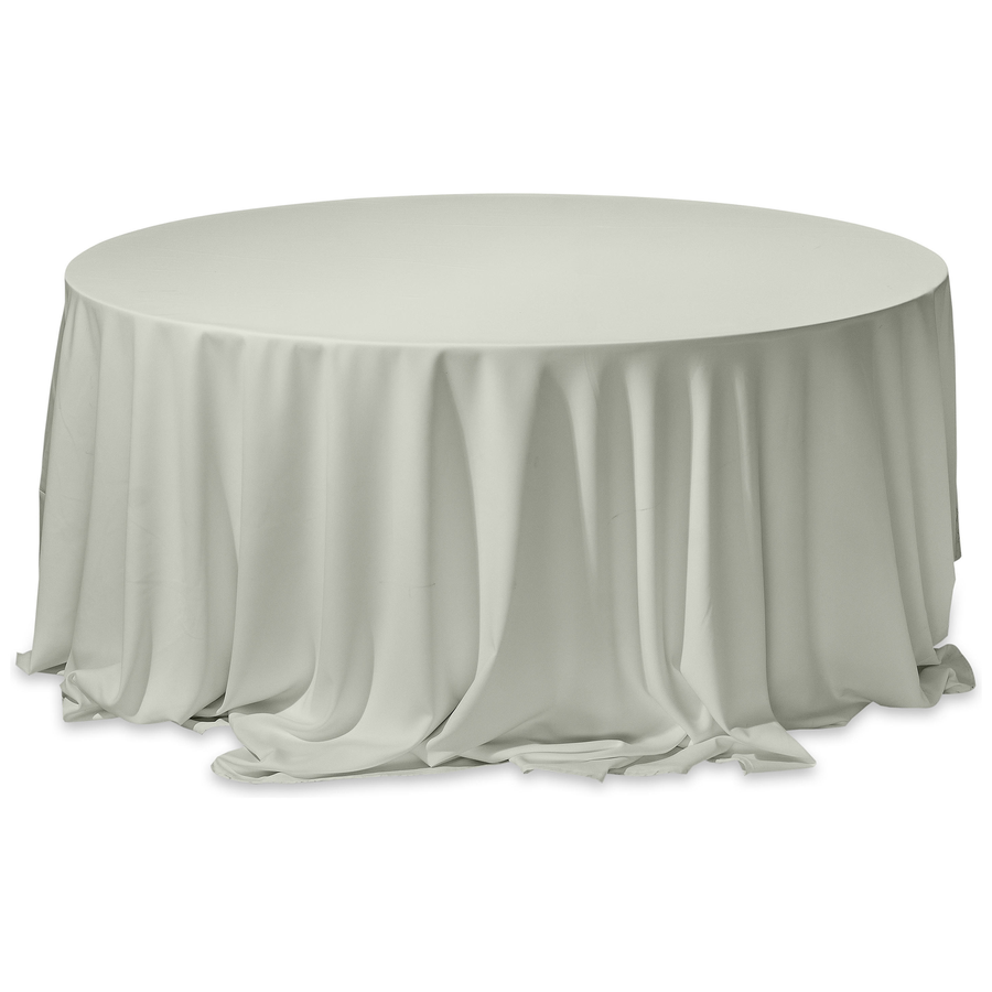 Скатерть круглая из матина пастельно-грушевая - Фото основное 1