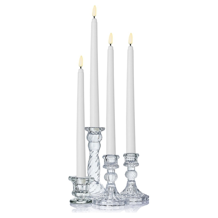 Led свеча 2х28см белого цвета - Фото миниатюра 3