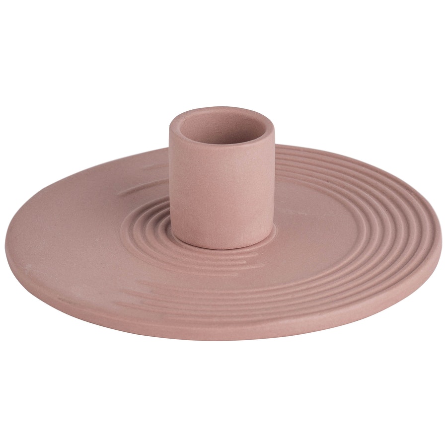 Подсвечник «Ассо» пыльно- розового цвета - Фото миниатюра 1