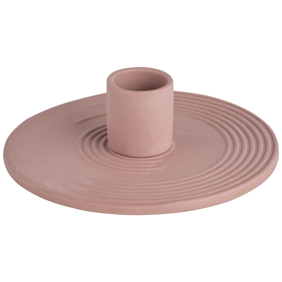 Подсвечник «Ассо» пыльно- розового цвета - Фото основное 1