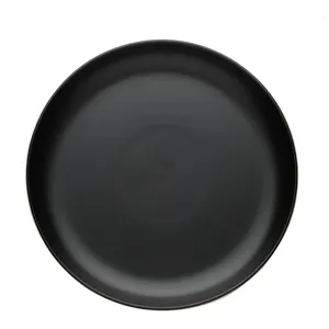 Обеденная тарелка «Моно» черная