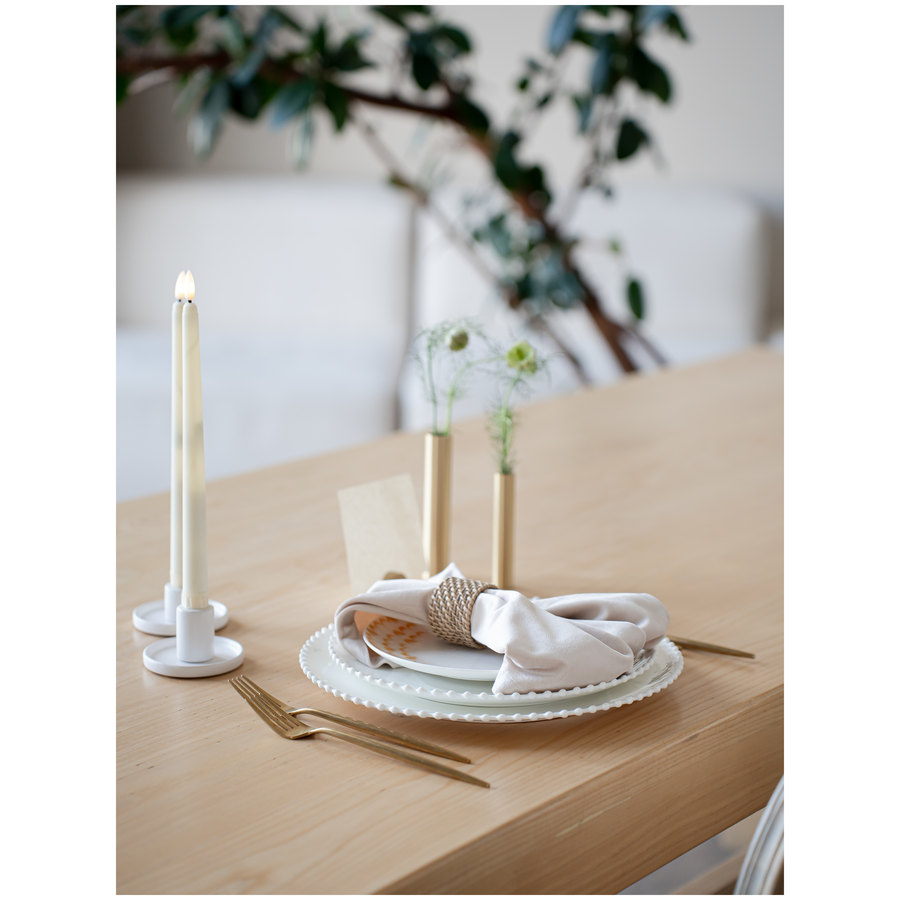 Подсвечник «Бренна» белый S - Фото миниатюра 3