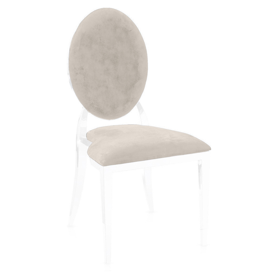 Чехол 2 шт. к стулу Вашингтон, кремовый бархат - Фото миниатюра 1