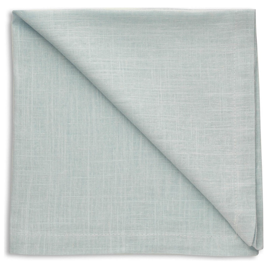 Салфетка льняная светло-голубая - Фото миниатюра 1