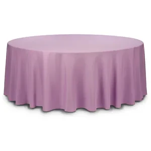 Скатерть круглая габардин лавандовая - Фото 1