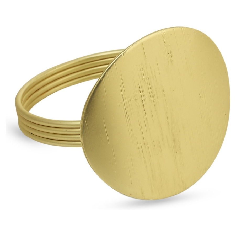 Кольцо для салфетки «Буко» золотое - Фото миниатюра 1