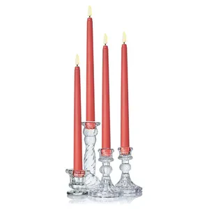 Led свеча 2х28см красного цвета - Фото 4