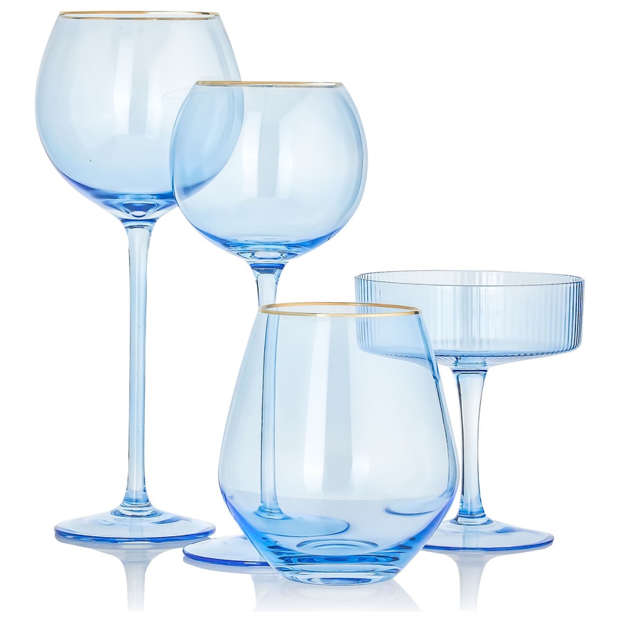 Блюдце для шампанского «Телеро» голубое - Фото миниатюра 2