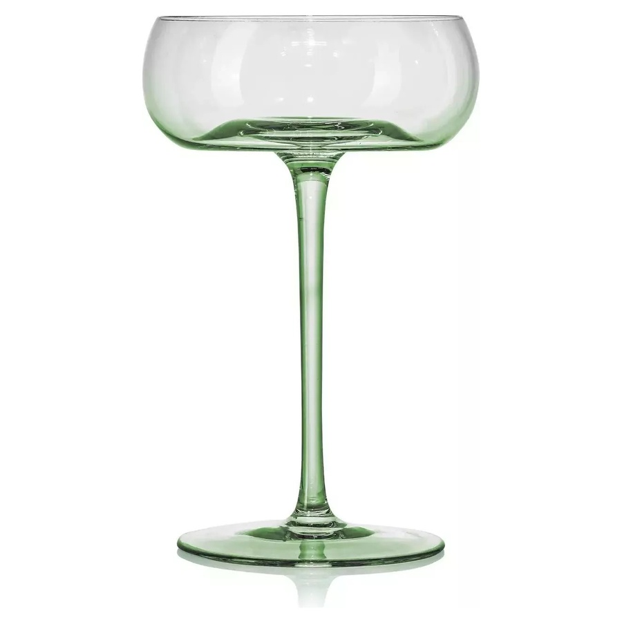 Бокал-блюдце «Люксор» олива - Фото миниатюра 1