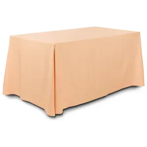 Скатерть прямоугольная габардин персиковая