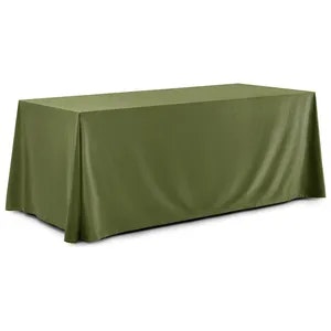 Скатерть прямая широкая бархатная мшистая