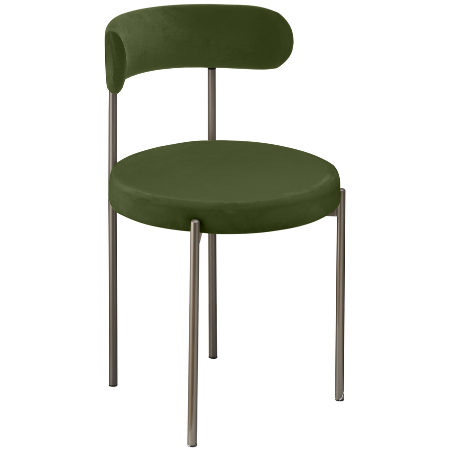 Стул «Лира» графитовый, мшистый бархат - Фото миниатюра 1