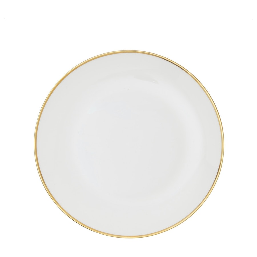 Закусочная тарелка «Виго» с золотым кантом - Фото миниатюра 1