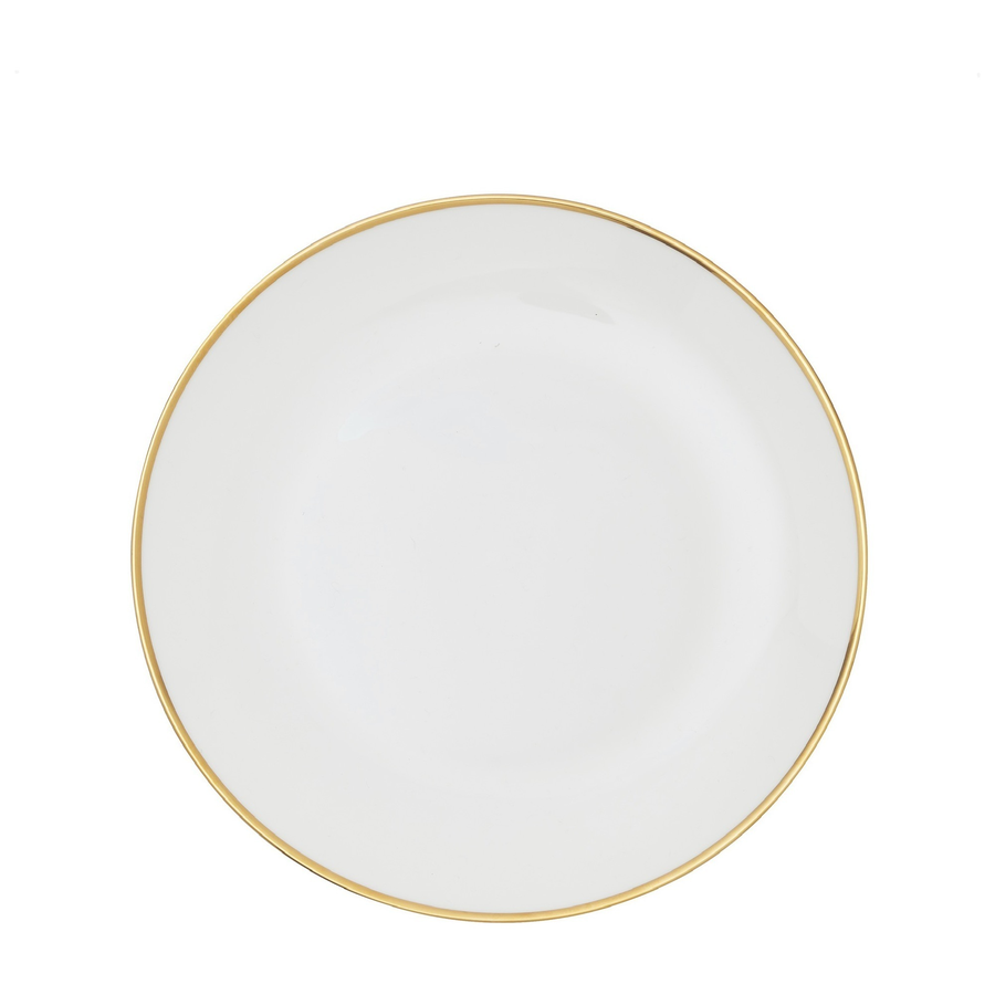 Закусочная тарелка «Виго» с золотым кантом - Фото миниатюра 1