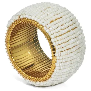 Кольцо для салфетки «Тексо» бежевое - Фото 2