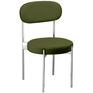 Стул «Тотем» серебряный, мшистый бархат