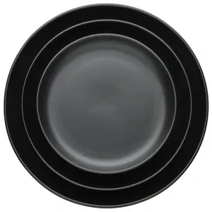 Набор тарелок «Моно» черных 31, 27 и 21см