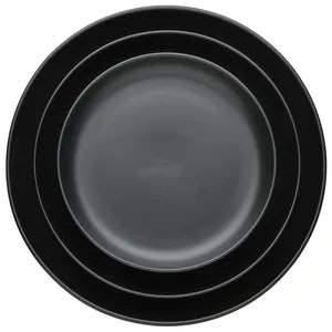 Набор тарелок «Моно» черных 31, 27 и 21см