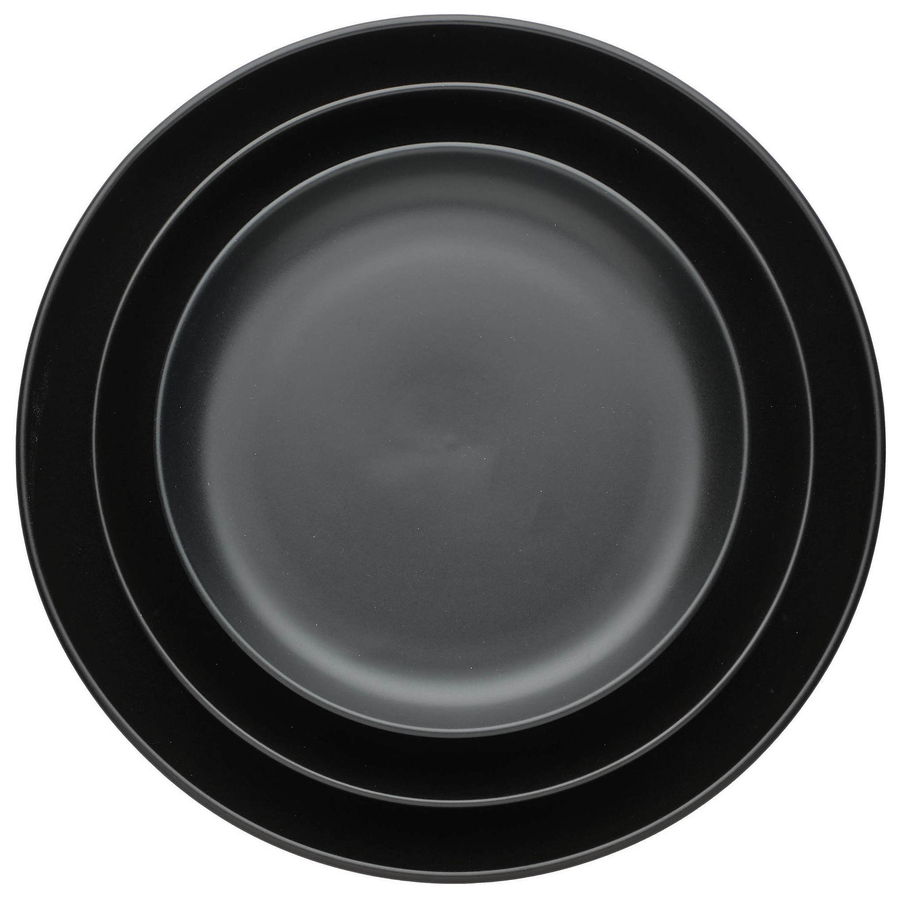 Набор тарелок «Моно» черных 31, 27 и 21см - Фото миниатюра 1